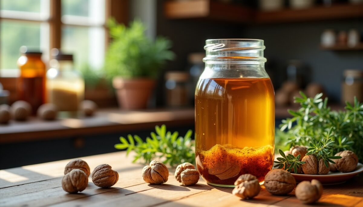 Préparez facilement votre vinaigre de noix maison : une recette simple et savoureuse Préparez facilement votre vinaigre de noix maison : une recette simple et savoureuse