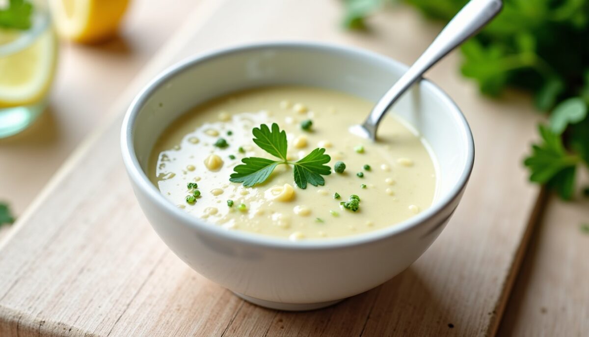 Recette légère et onctueuse : sauce rémoulade au yaourt et céleri Recette légère et onctueuse : sauce rémoulade au yaourt et céleri