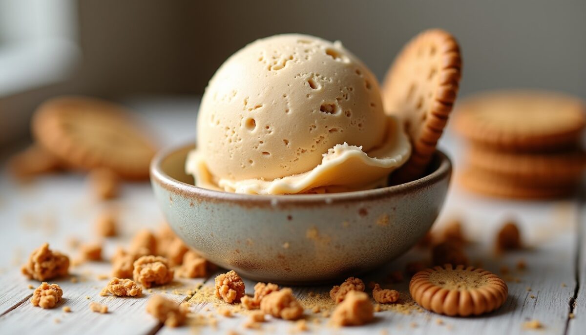 Découvrez la recette simple et onctueuse de la glace maison au speculoos Découvrez la recette simple et onctueuse de la glace maison au speculoos