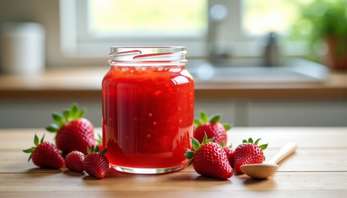 Délicieuse confiture de fraises allégée en sucre : la recette facile et gourmande Délicieuse confiture de fraises allégée en sucre : la recette facile et gourmande