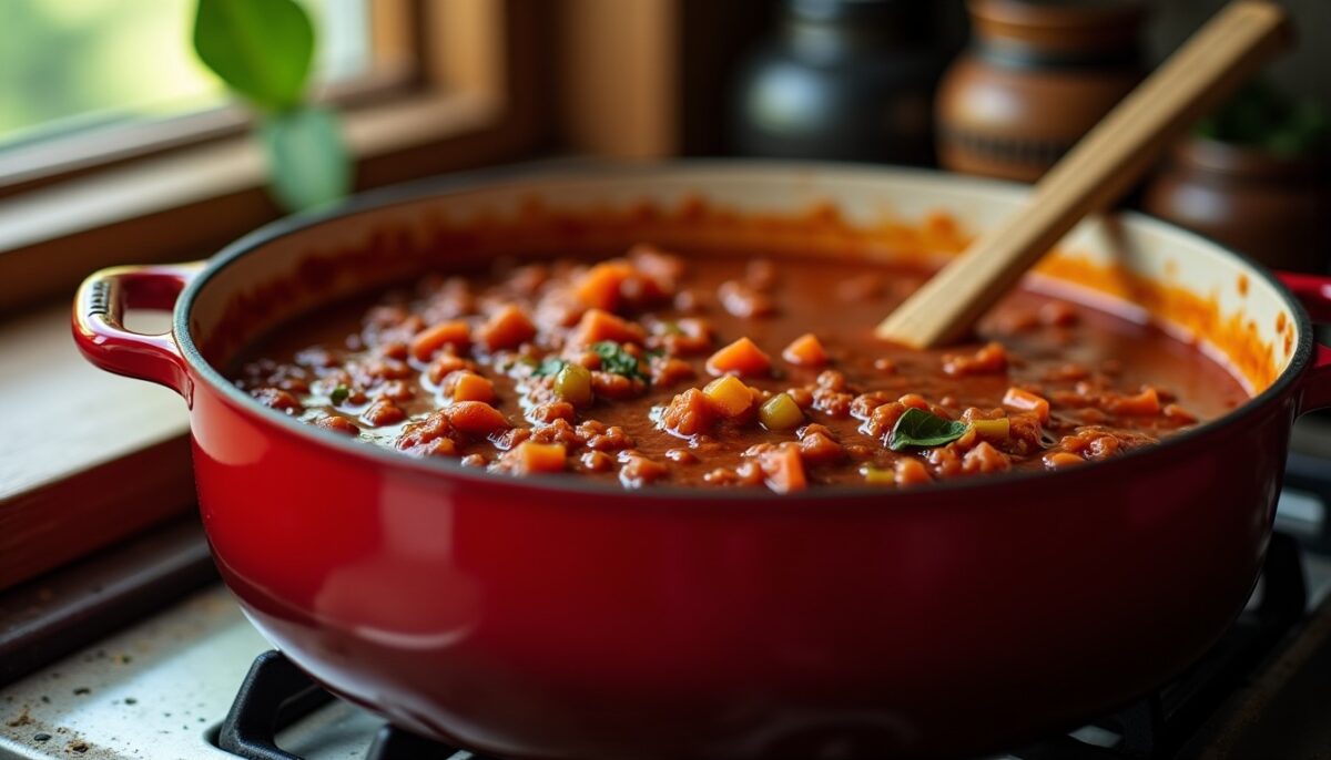 La sauce bolognaise traditionnelle de grand-mère : une recette authentique mijotée avec amour