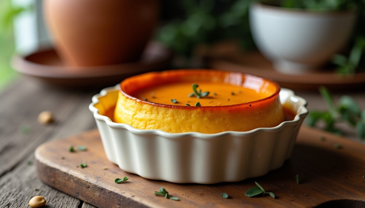 Délicieux flan salé de potimarron : une recette simple et fondante au four