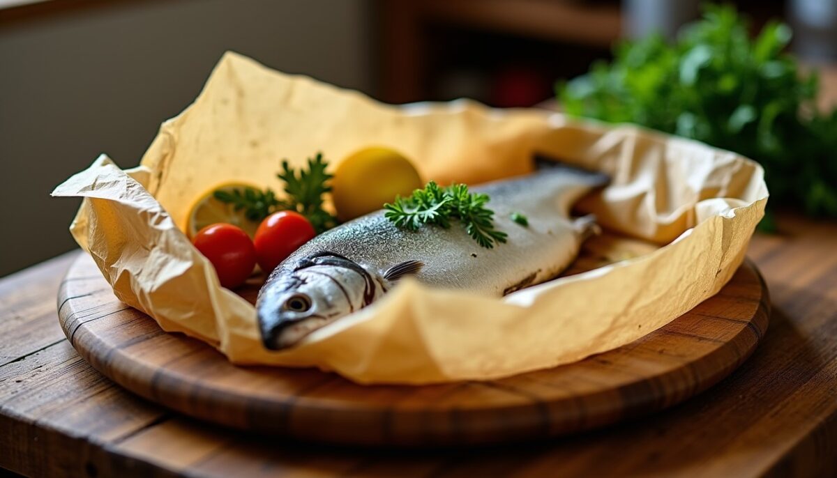 Délicieux poisson en papillote au four : une recette simple pour une chair tendre et savoureuse