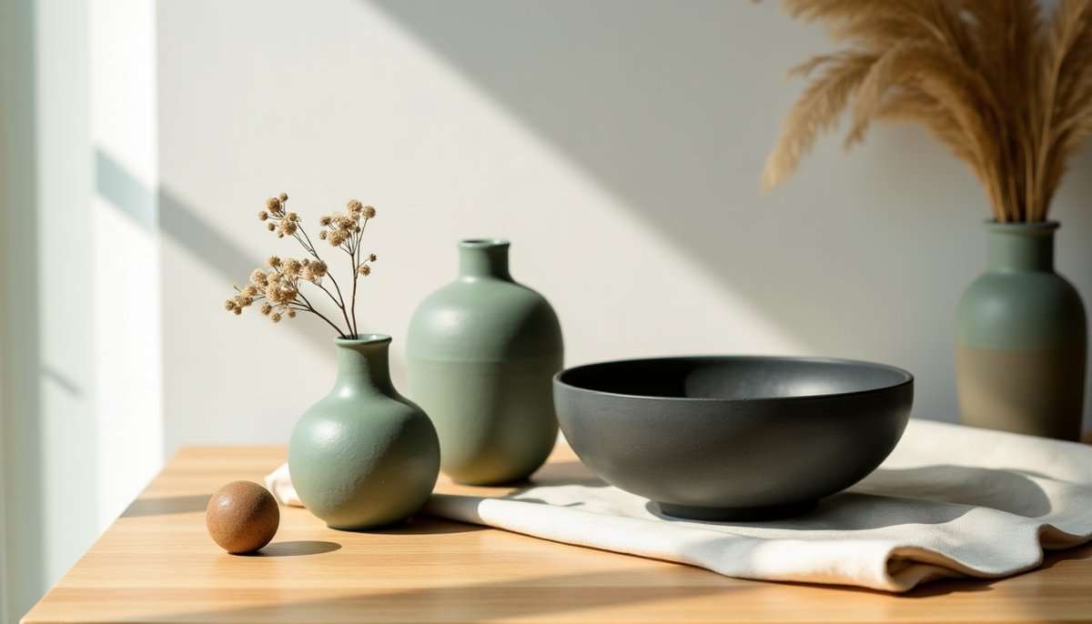 Reconnaître la qualité en céramique mate, grès et textiles